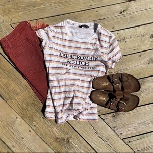 Abercrombie & Fitch Striped T Shirt